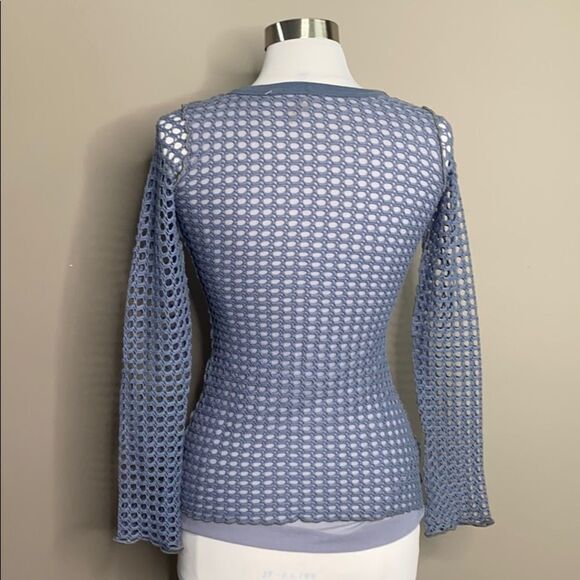 Pete collection Crochet & Mesh Fishnet Pullover - Picture 2 of 9